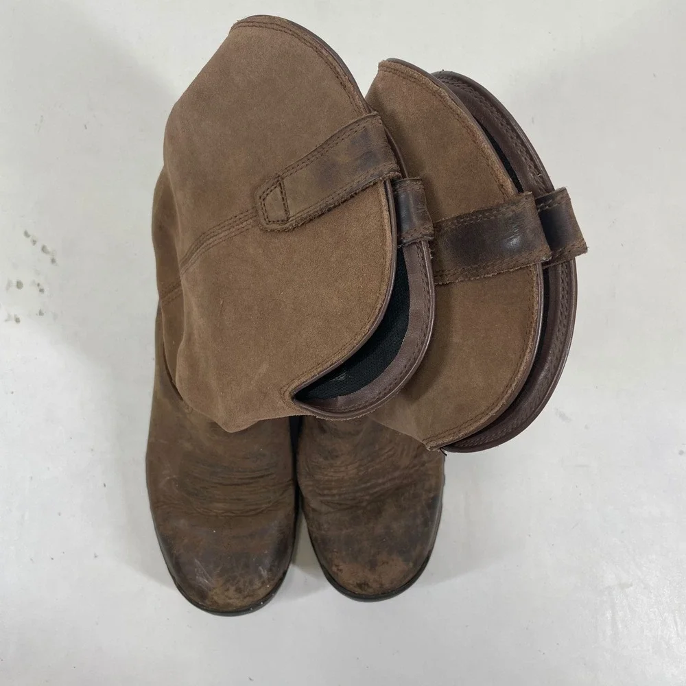Ariat Terrain Pull-On H2O Womens 9B Brown Waterproof Leather Boots 10011845